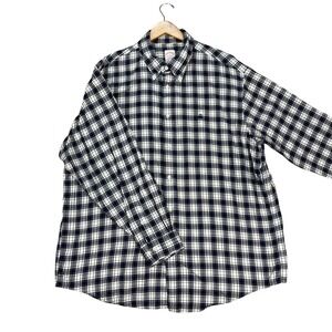 Brooks Brothers Button Down Shirt Men XL‎ Navy White Long Sleeve Golden Fleece